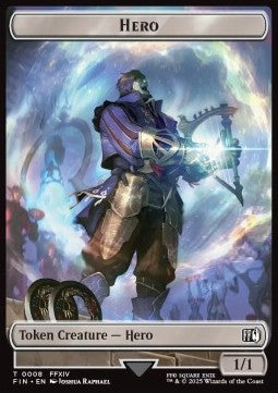 Hero Token (W 1/1) // Robot Warrior Token (UA 3/3) (V.4)